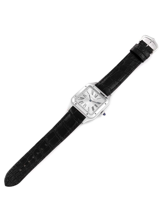 Классические часы Cartier Santos-Dumont в крупном размере - 