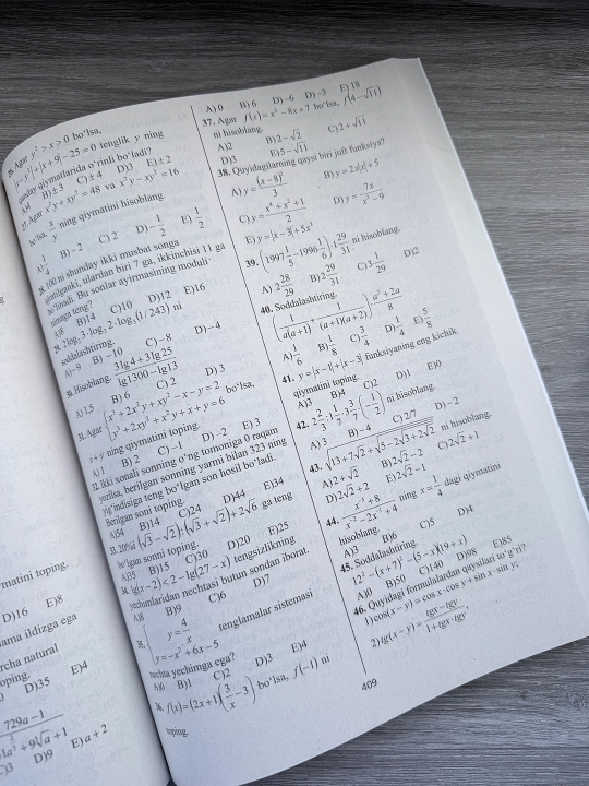 Matematikadan misol va masalalar to‘plami — M. Usmanov - 2016-2026