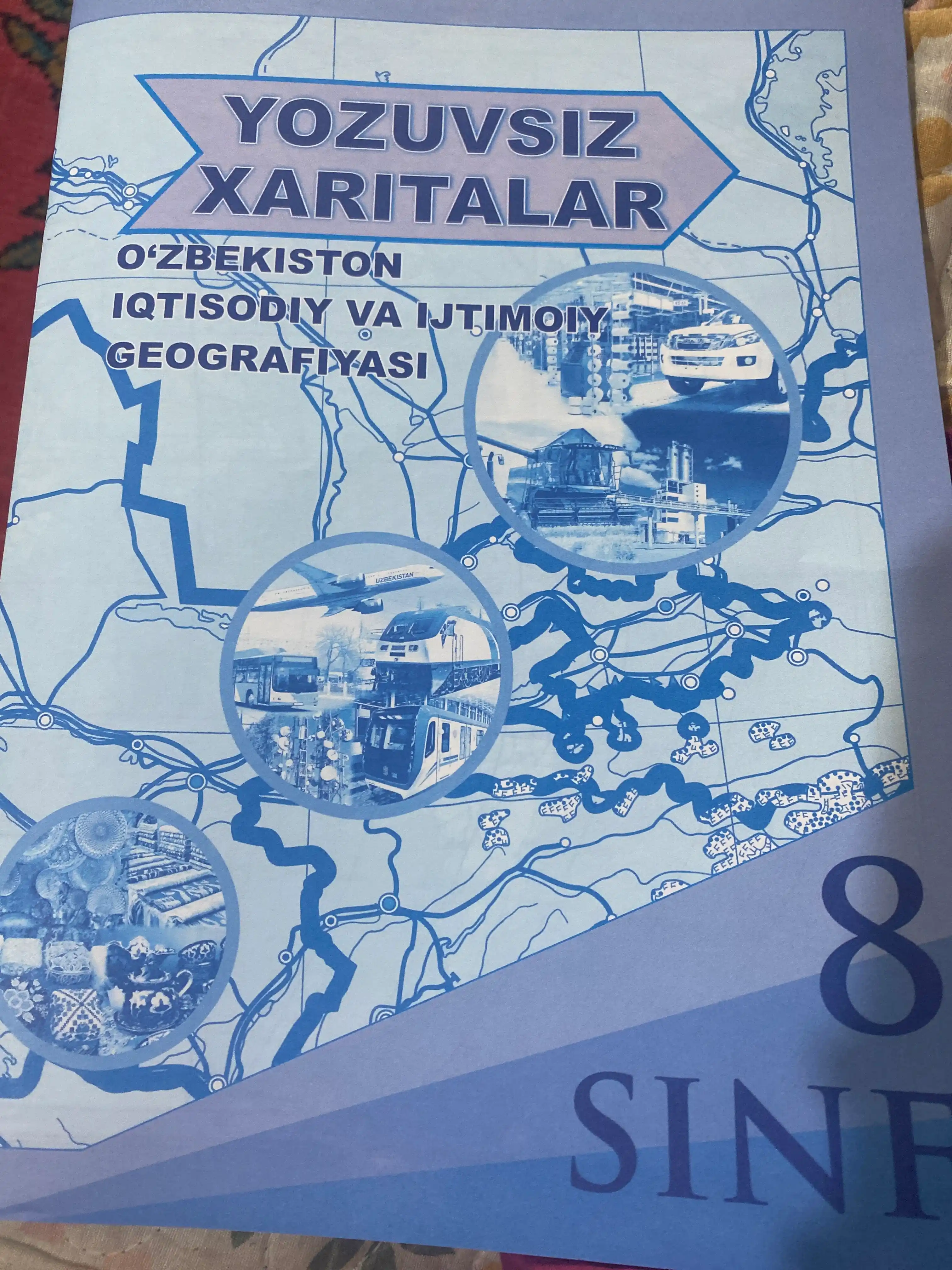 Geografik Atlas va kontur xaritasi bilan 4, 5, 6, 7, 8, 9, 10 sinflar