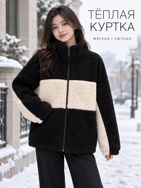 Куртка женская тедди для девушек