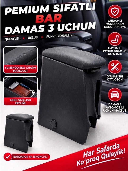 CHEVROLET DAMAS uchun tirsak tayanchi (bar) - 
