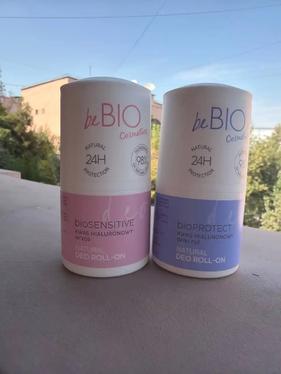 BeBIO Terga qarshi rulonli dezodorant 50 ml (3 xil ta'm) erkaklar va ayollar uchun