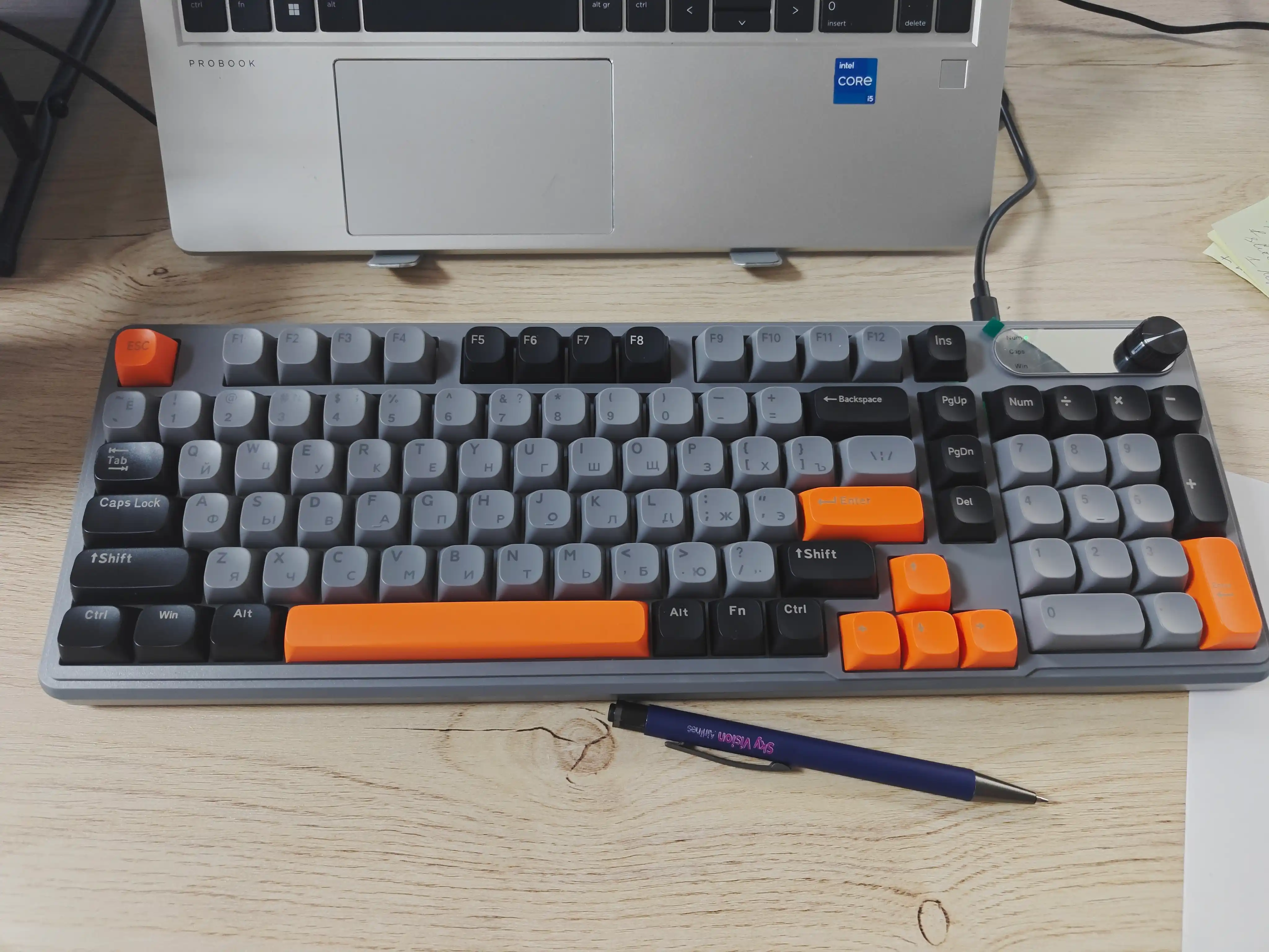 Geymerlar uchun membrana klaviatura Furycube IP98 RGB yoritgichlar bilan