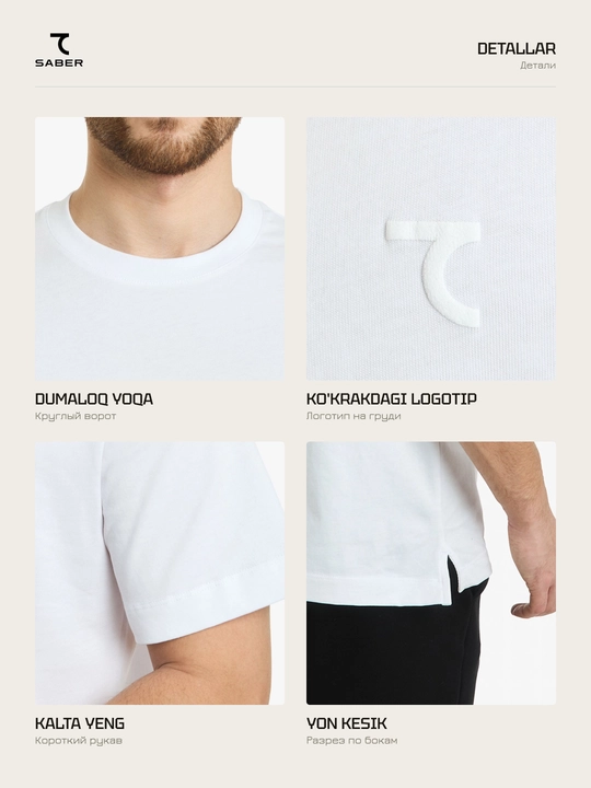 Erkaklar futbolkasi 7SABER Essential Fit