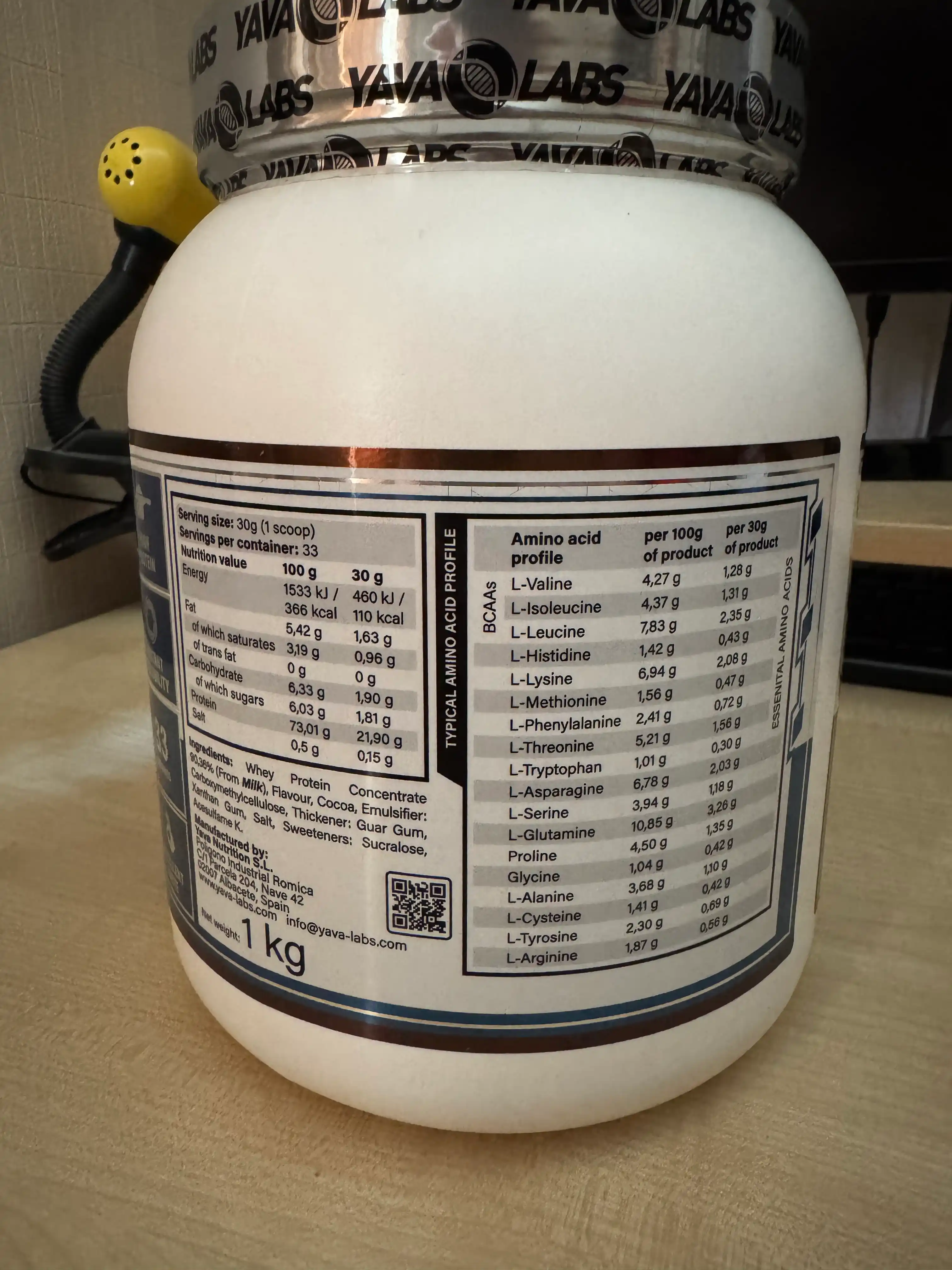 YAVA LABS Whey protein elite 1кг сывороточный белок