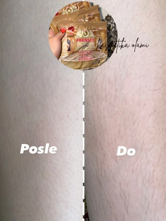 Prensess Hamam Otu sochlarni tez va og‘riqsiz yo‘qotish kukuni, unisex