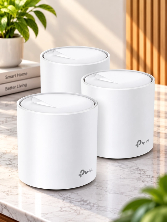 Wi-Fi Mesh система TP-Link Deco X60 AX5400, 3-pack, до 5400 Мбит/с,Wi-Fi 6,2 Gigabit порта