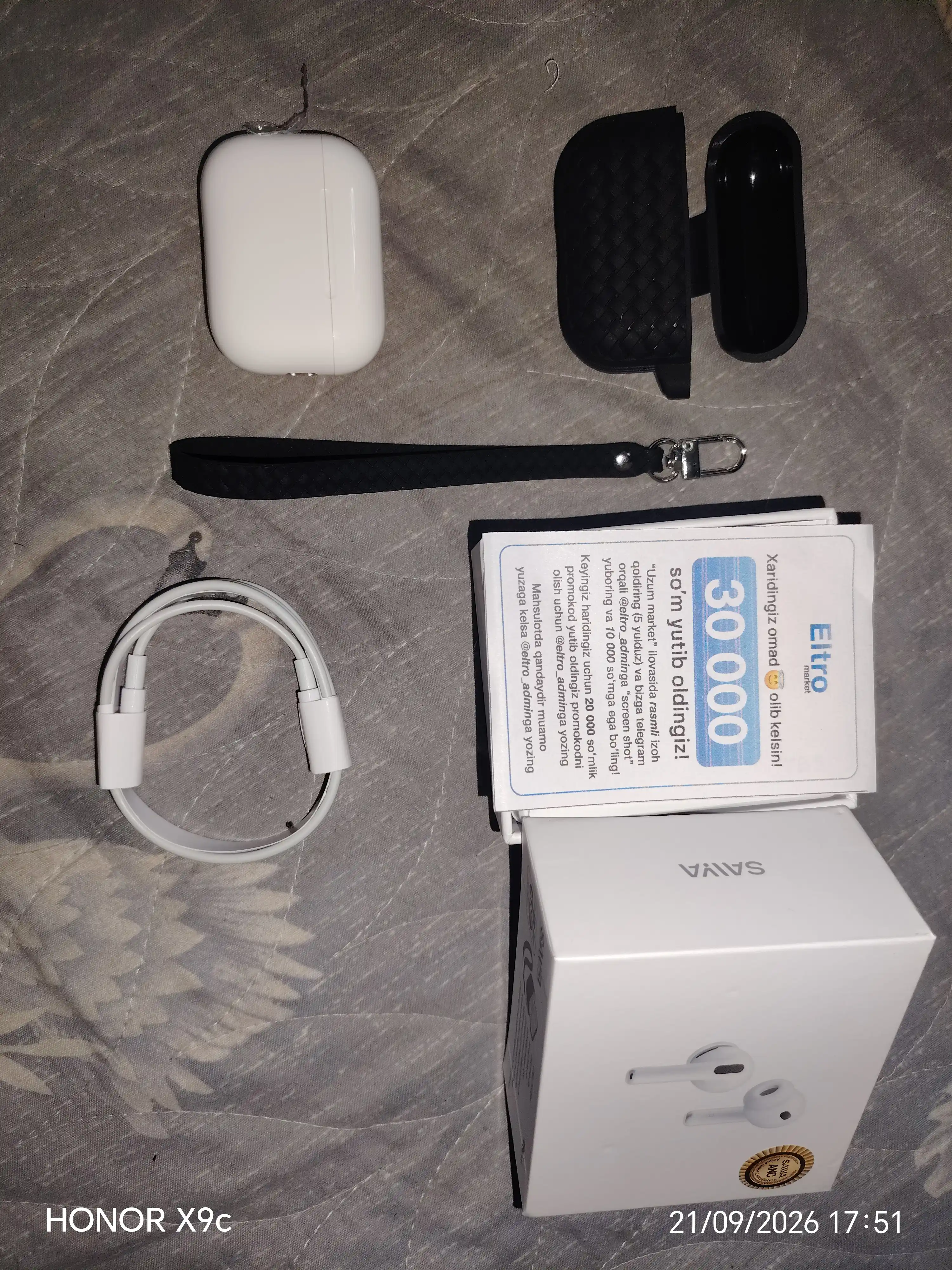 Pods Pro 3 ANC, quloqchinlar bluetooth, simiz quloqchin