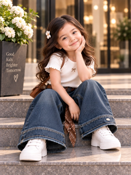 Детские джинсовые брюки для девочек, брюки из денима, 1-5 лет
