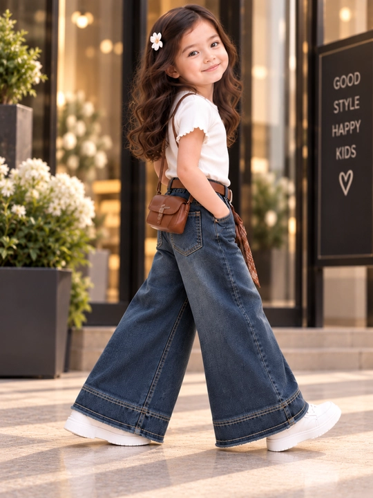 Детские джинсовые брюки для девочек, брюки из денима, 1-5 лет