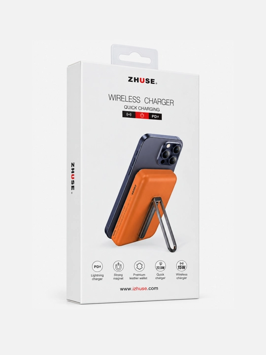 MagSafe va iPhone uchun taglik bilan tashqi akkumulyator, 5000 mA/soat quvvat banki