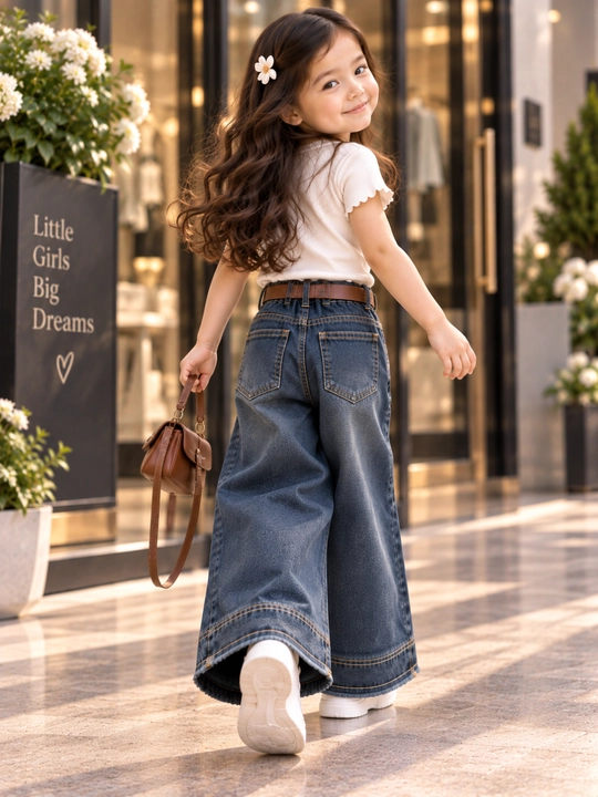 Детские джинсовые брюки для девочек, брюки из денима, 1-5 лет