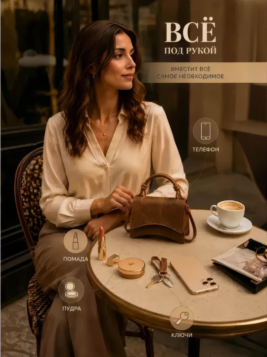 Ayollar kross-bodi sumkasi, yelkadan o'tkazilgan, tasmali, ekocharmdan krosbodi