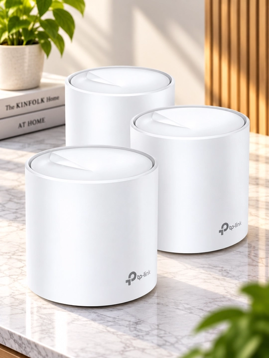 TP-Link Deco X20 AX1800 Wi-Fi Mesh tizimi,3dona,1800 Mbit/s gacha,Wi-Fi 6,2ta Gigabit port