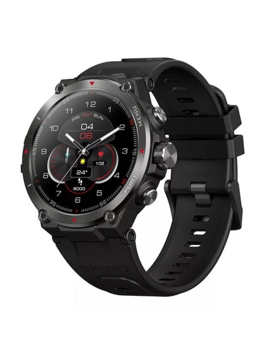 Smart soat Zeblaze Stratos 2 — AMOLED ekran, GPS, 5 ATM suvdan himoya, yurak urishi, SpO₂