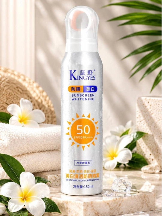 Солнцезащитный спрей Kingyes SPF 50 PA+++, 150 мл - 