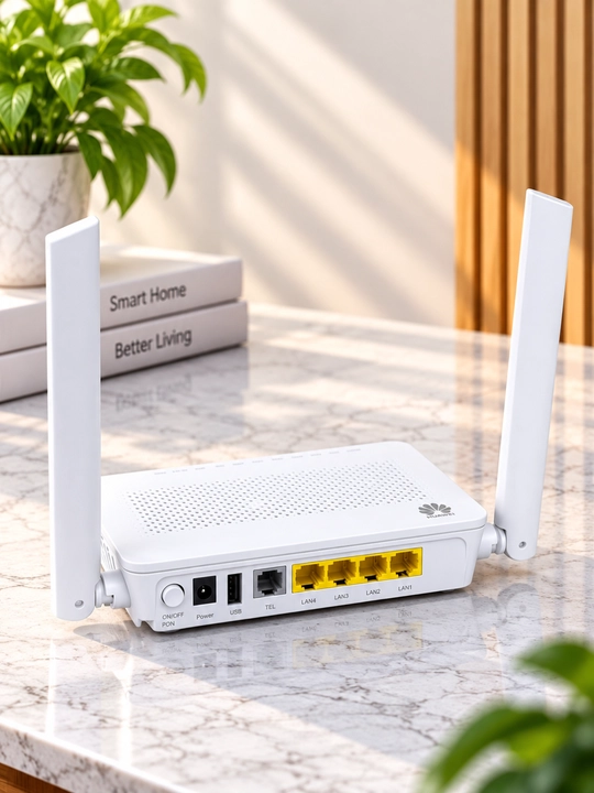 Huawei ET8145V5CUS GPON Wi-Fi router ONT/ONU, Wi-Fi 5, 4× Gigabit LAN, 2.4/5 GHz, USB, TEL