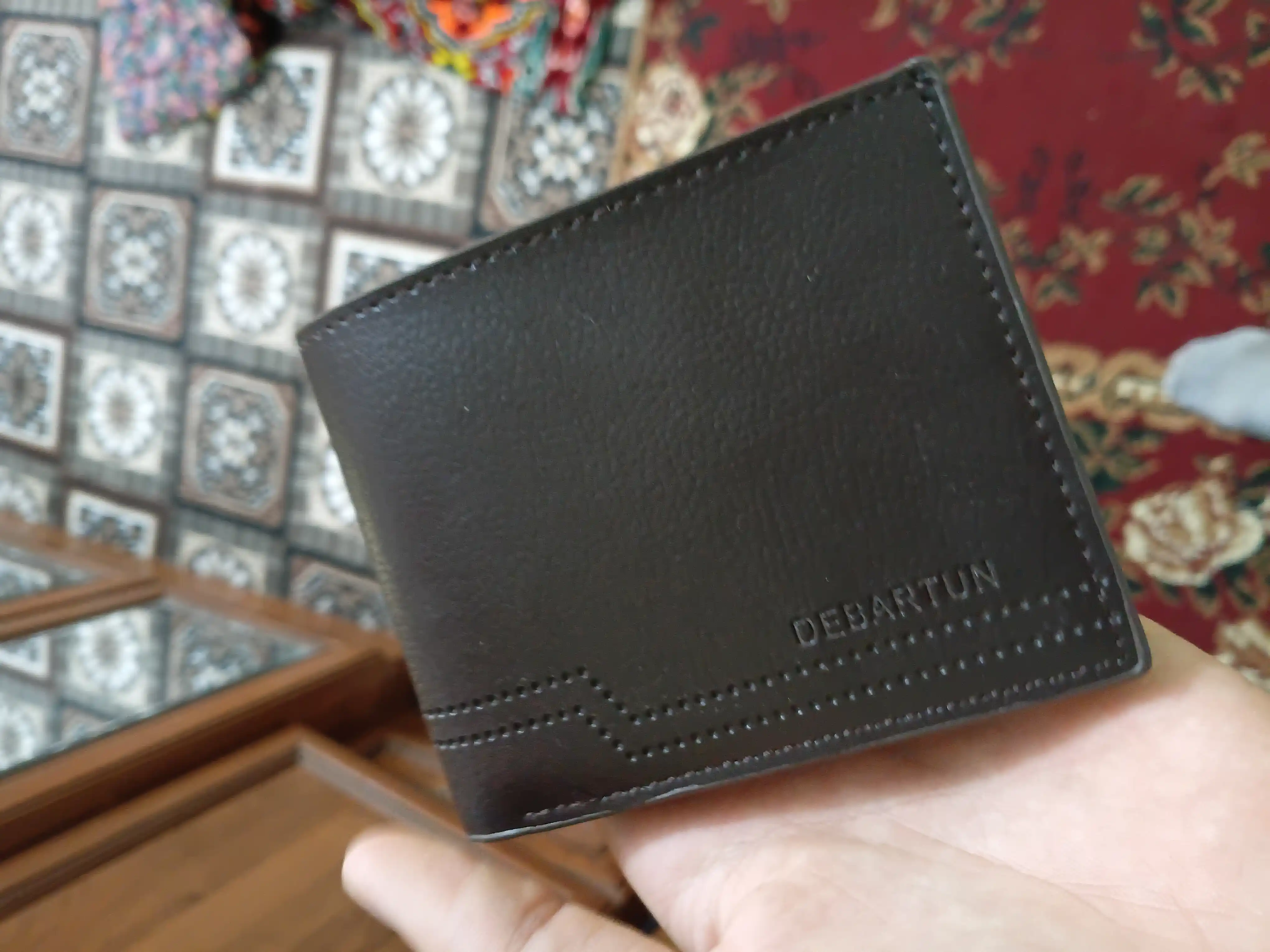 Erkaklar hamyoni, hamyon, kartxolder, o‘lchami 12 * 10 sm