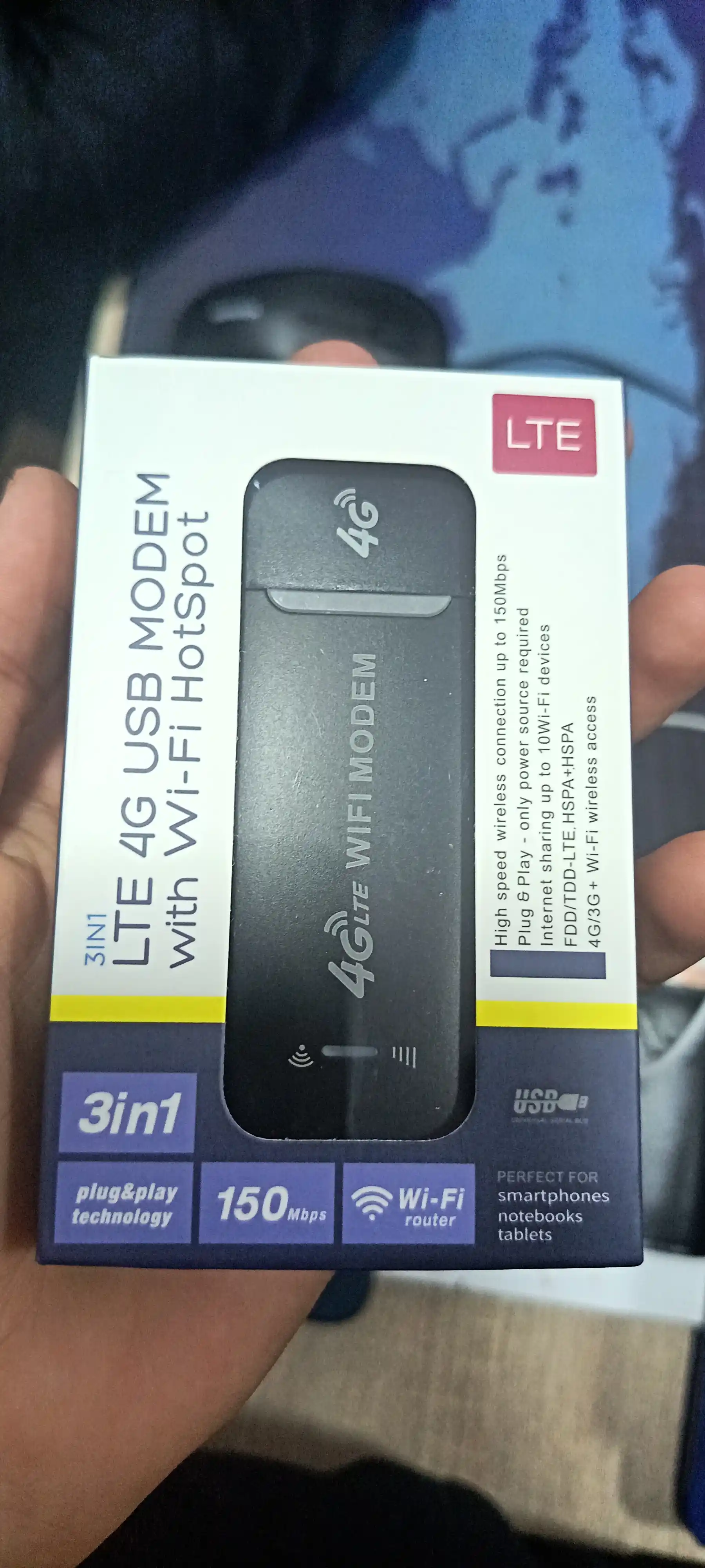USB Modem 4G LTE adapter Wi-Fi Sim-kartali , ulanish nuqtasi, Hotspot
