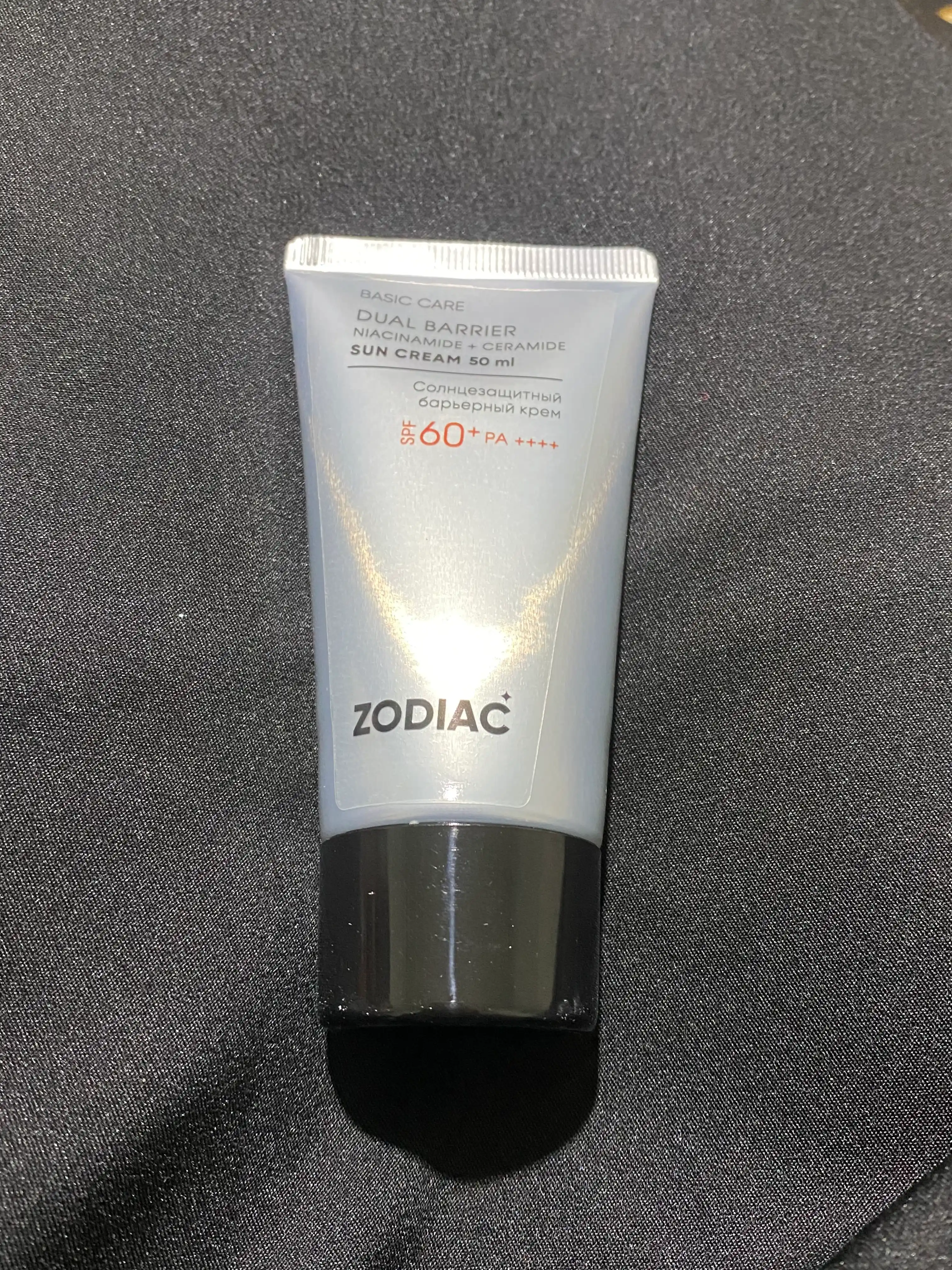ZODIAC SPF 60+ quyoshdan himoyalovchi yuz va tana krem, seramidlar, niatsinamid, kollagen