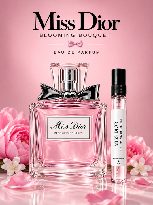 Женские духи, Miss Dior Blooming Bouquet, легкий феромонный парфюм, 10 мл - 