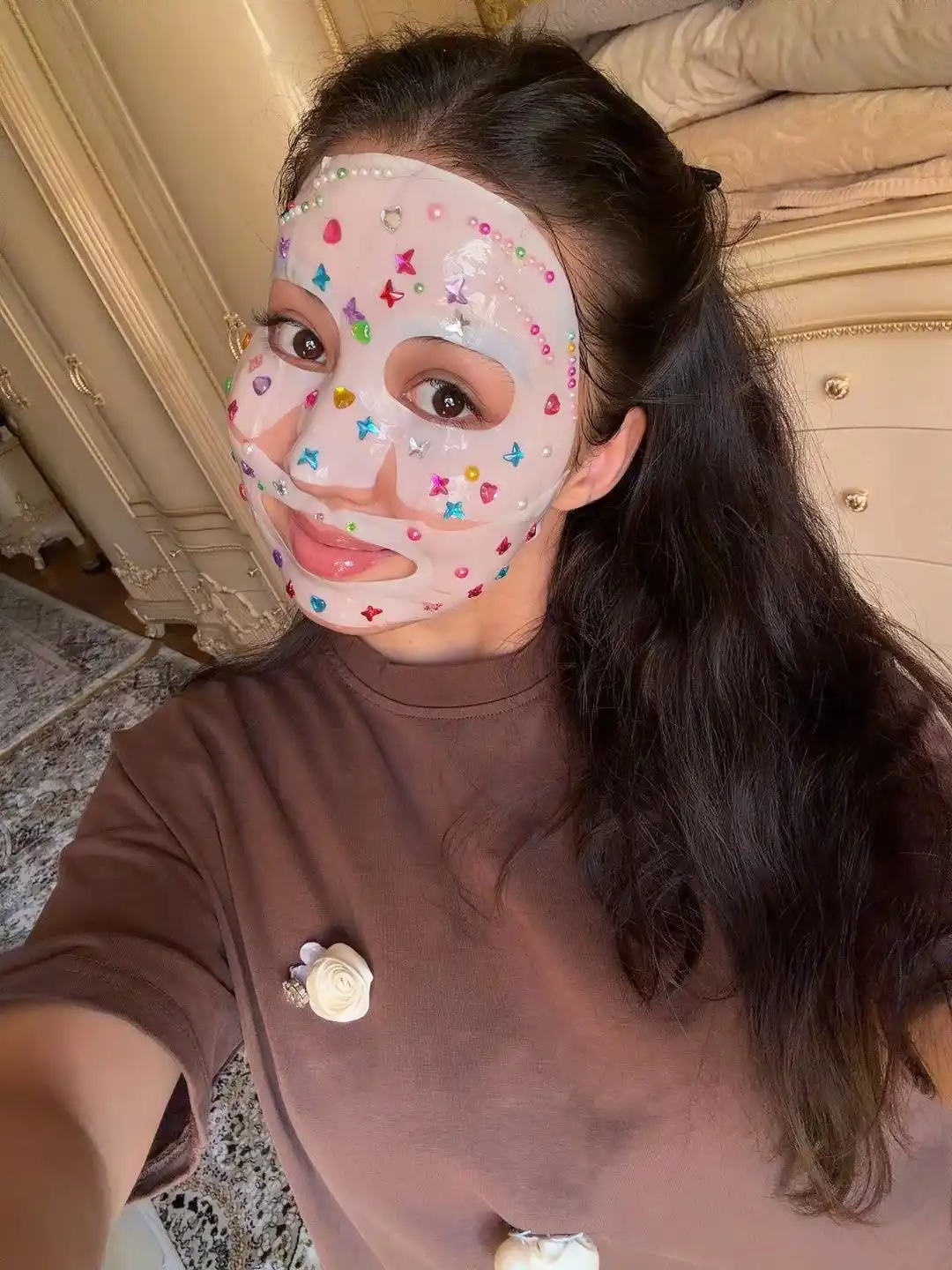 Маска для лица гидрогелиевая с коллагеном Collagen, для эластичности кожи