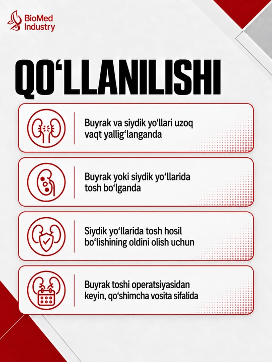 Rentrit® — Tabiiy siydik haydovchi vosita 60 ta tabletka