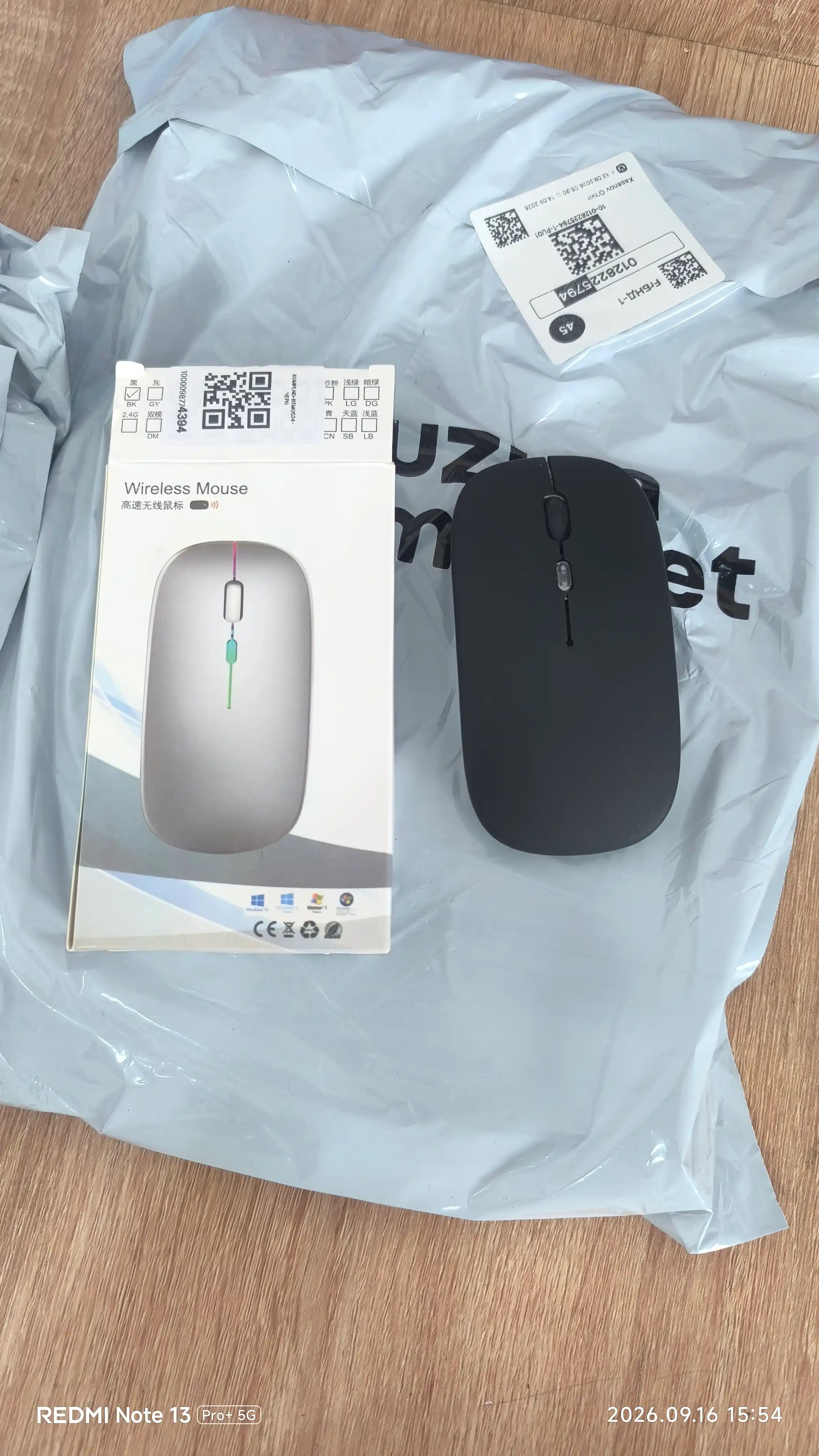 Sichqoncha Bluetooth simsiz tovushsiz Type-c zaryadka 2 rejimda ishlaydigan