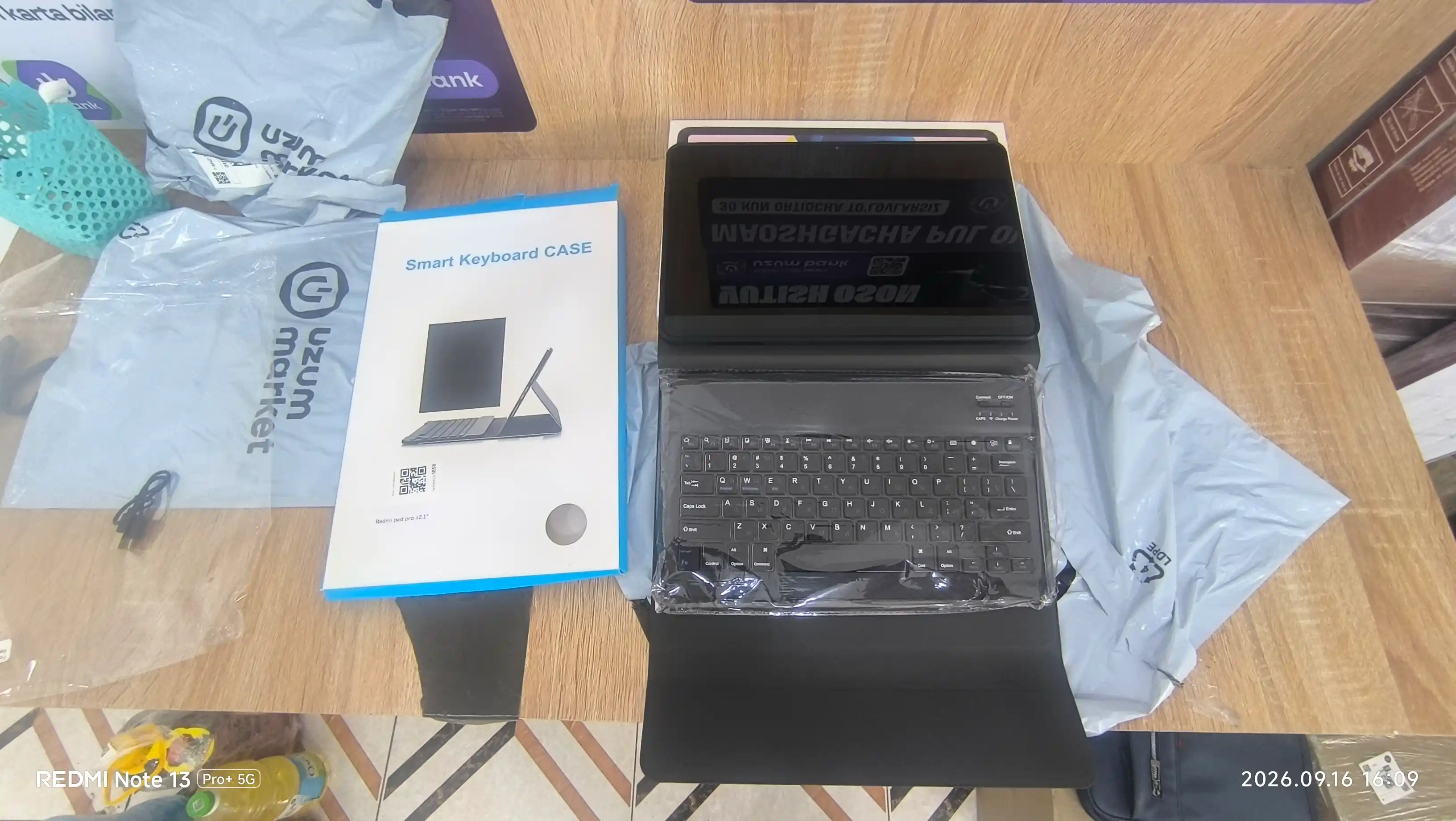 Xiaomi Pad 7/ 6/ 5 /Pro/ 2/ 6S/ SE 11, Redmi Pad, Mi, Smart Keyboard klaviatura g'ilof