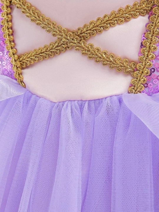 Elza, Rapunzel, Rusalka Zolushka qizlari uchun bayram libosi