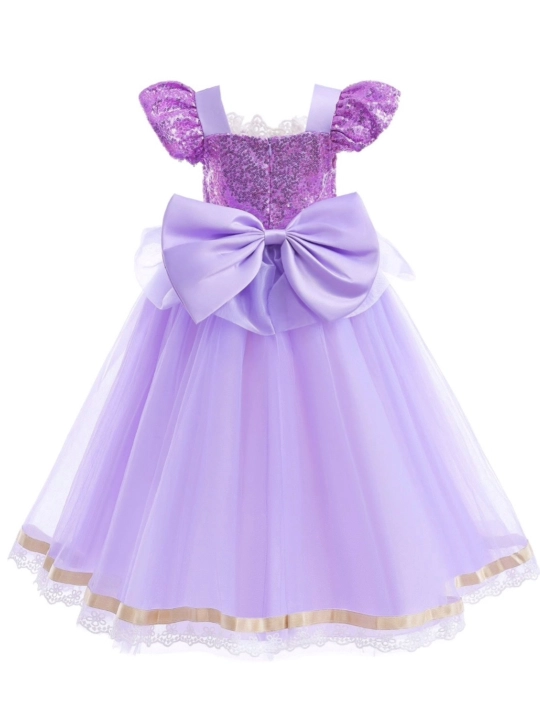 Elza, Rapunzel, Rusalka Zolushka qizlari uchun bayram libosi