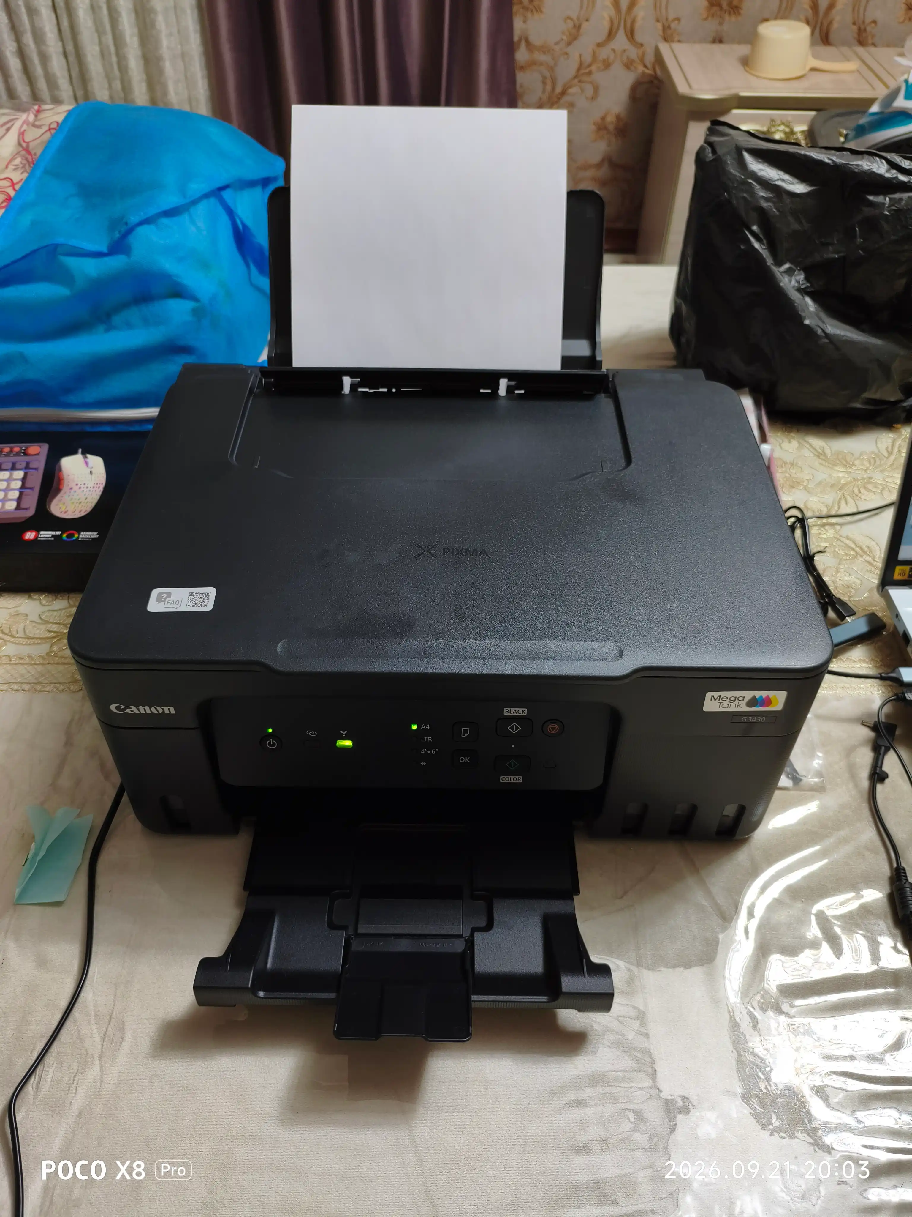 Canon Pixma G3430, G3410, Wi-Fi, цветной принтер-сканер, A4, МФУ, LCD, USB2.0, WiFi