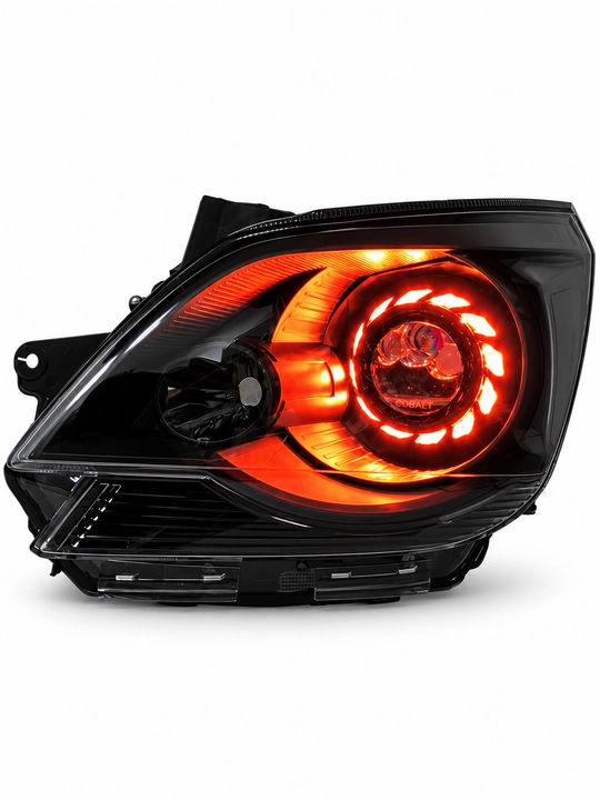Тюнинг фара Chevrolet Cobalt, tuning фары с BiLED Zimmer R80 и RGB-подсветкой