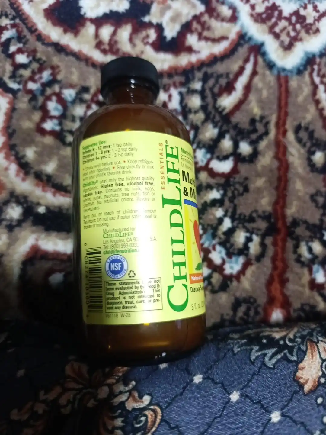Childlife Essentials, мультивитамины и минералы со вкусом апельсина и манго, 237 мл