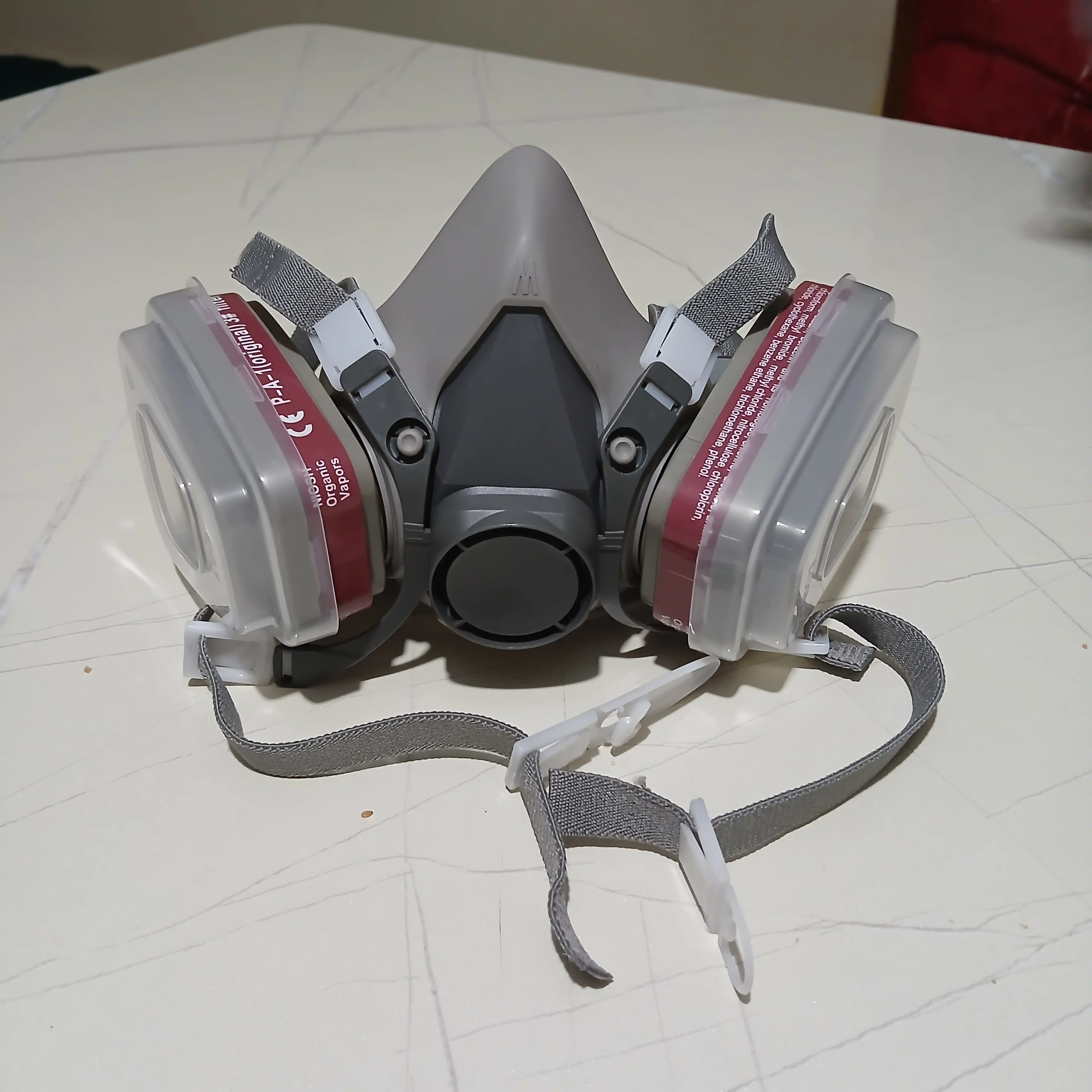 Respirator yarim niqobli, professional himoya ko'zoynagi bilan