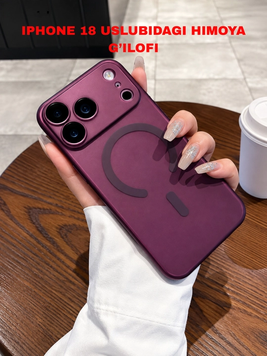Chexol iphone 18 uslubidagi himoya g'ilofi, 17 PRO, PRO MAX UCHUN