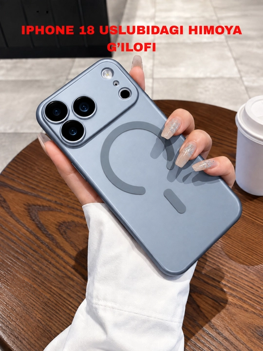 Chexol iphone 18 uslubidagi himoya g'ilofi, 17 PRO, PRO MAX UCHUN