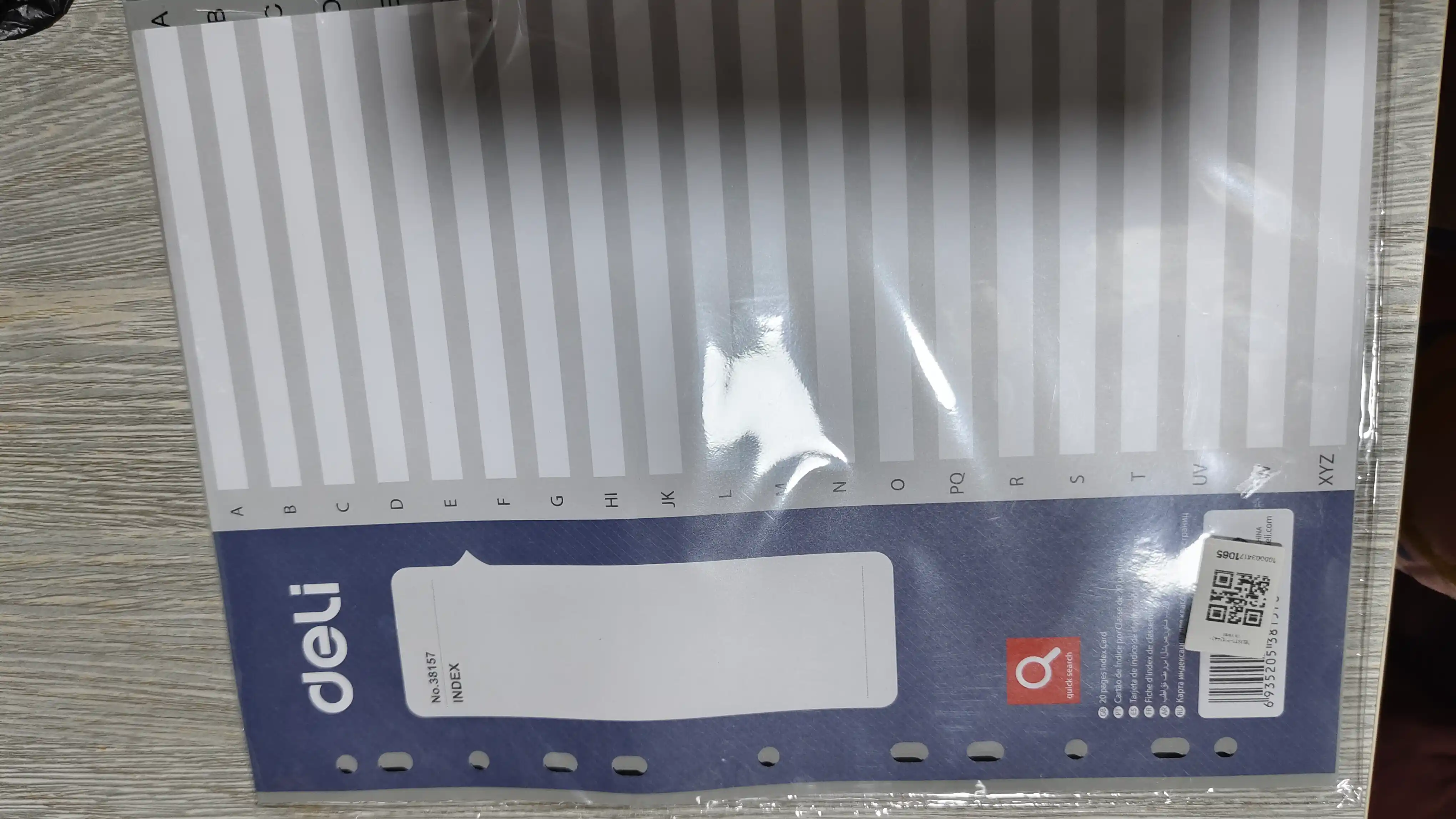 Plastik separator A-Z 38157 Deli