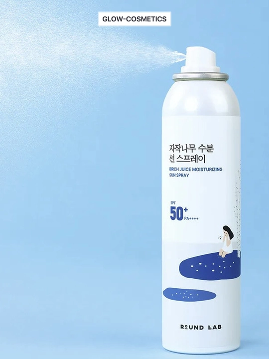 ROUND LAB quyoshdan himoyalovchi spreyi SPF 50+ PA++++, namlantiruvchi, qayin sharbati bilan, 100 ml