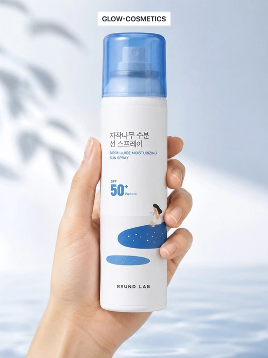 ROUND LAB quyoshdan himoyalovchi spreyi SPF 50+ PA++++, namlantiruvchi, qayin sharbati bilan, 100 ml