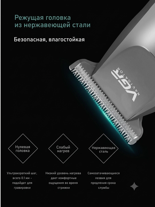 Триммер для стрижки волос и бороды VGR V030