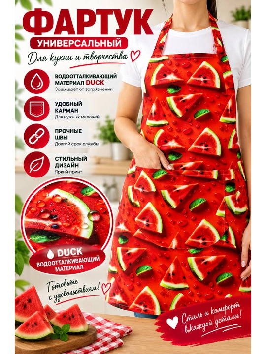 Фартук для кухни, защитный фартук для готовки, водоотталкивающий - 