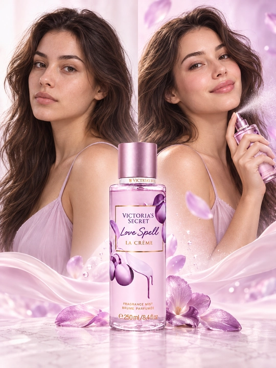 Parfyumlangan tana spreyi suvi Victoria's Secret Spreyi Aqua Kiss Rush, Shimmer, 250 ml