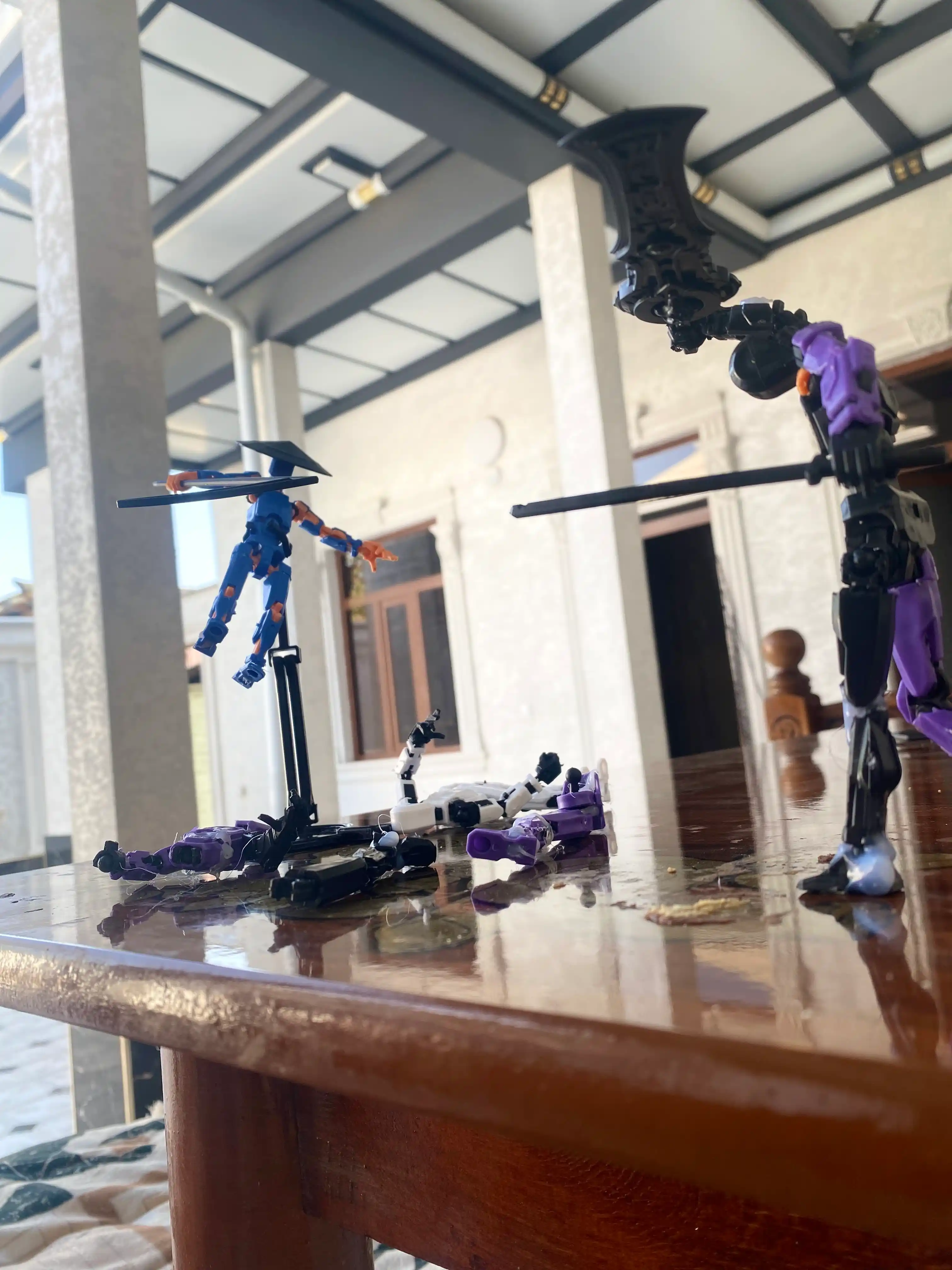 DUMMY robot figurasi 13, 13 sm, 3D qismlardan yig‘ilgan, harakatchan bo‘g‘imlar, magnitsiz