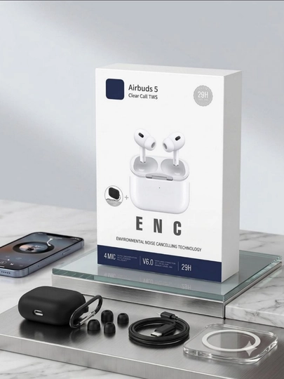 Simsiz quloqchin Pods Pro 2, sensorli, iPhone va Android uchun naushnik - 