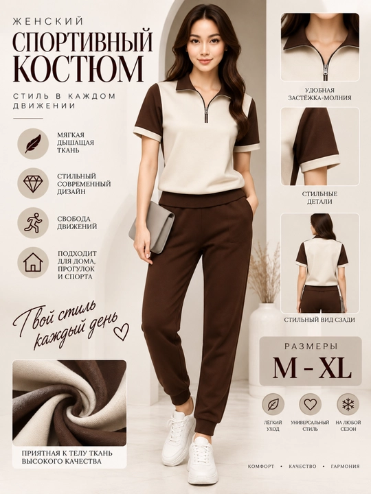 Sport kostyumi, dvoyka, futbolka va shim, sport, fitnes M-XL
