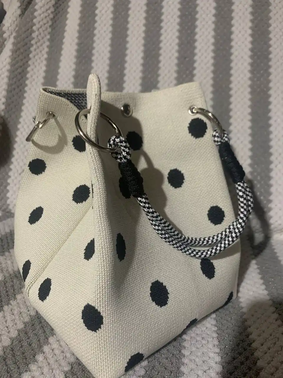 Ayollar uchun to'qilgan tote sumka, kalta tutqichli kundalik mini sumka