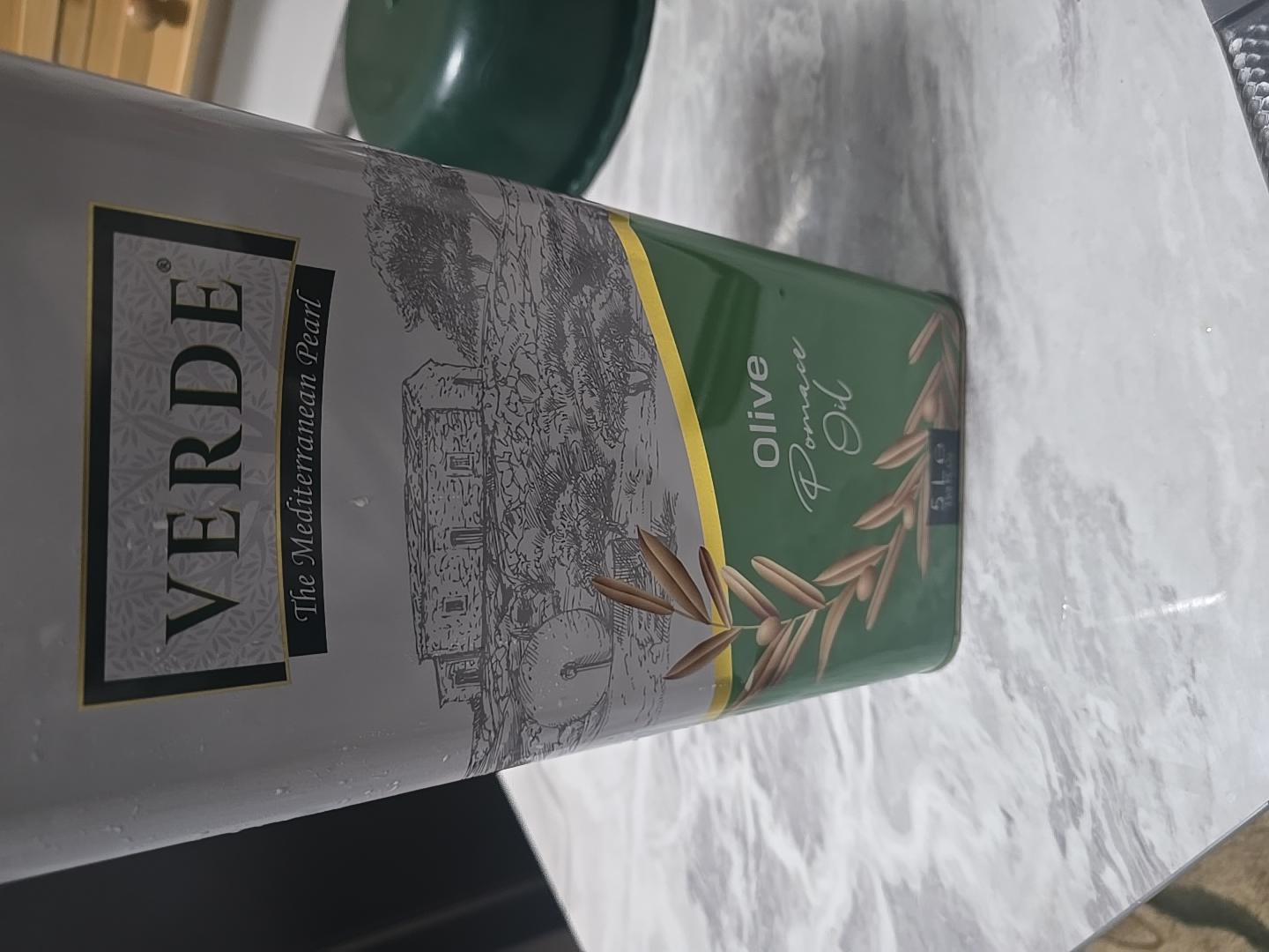 Olive Pomace Oil zaytun yog'i, tozalangan, qovurish va salatlar uchun, 5 litr