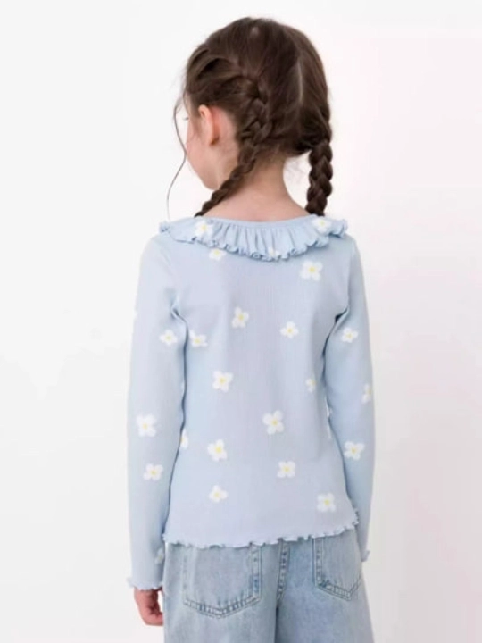 Лонгслив для девочки, Neo kids, 100% хлопок