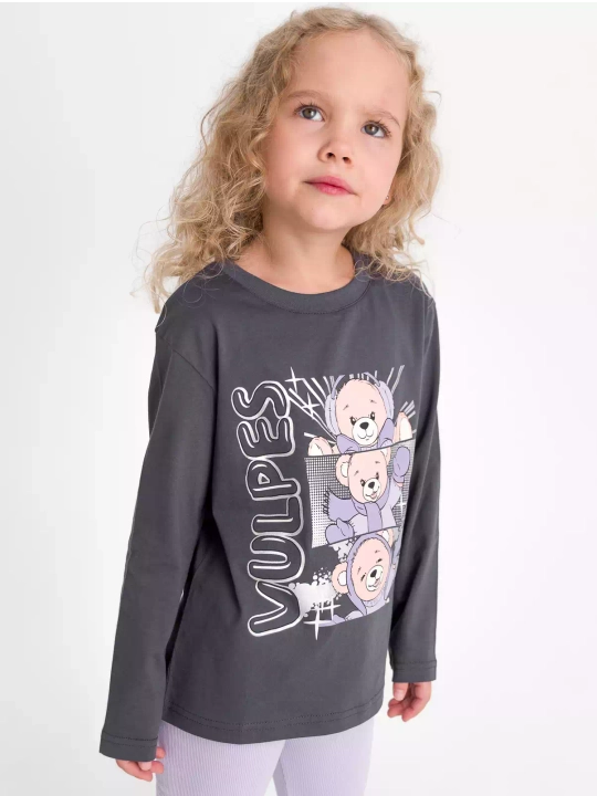 Лонгслив для девочки, Neo kids, 100% хлопок